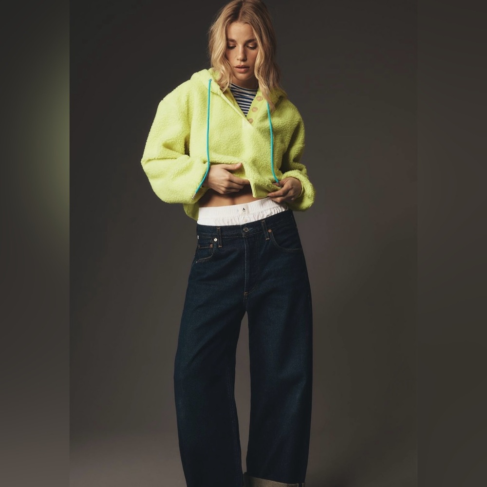 NWT Porridge Quinn Sherpa Fleece Hoodie (Anthropologie) - Picture 4 of 5